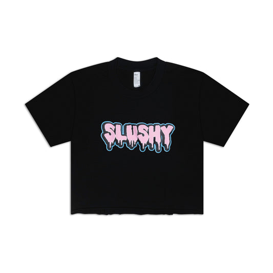 SLUSHY Drip Logo Crop Top